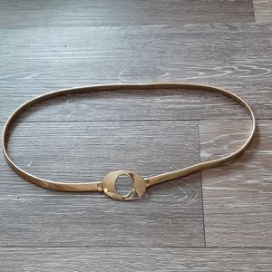 Vintage Gold Tone Metal Stretch Belt
